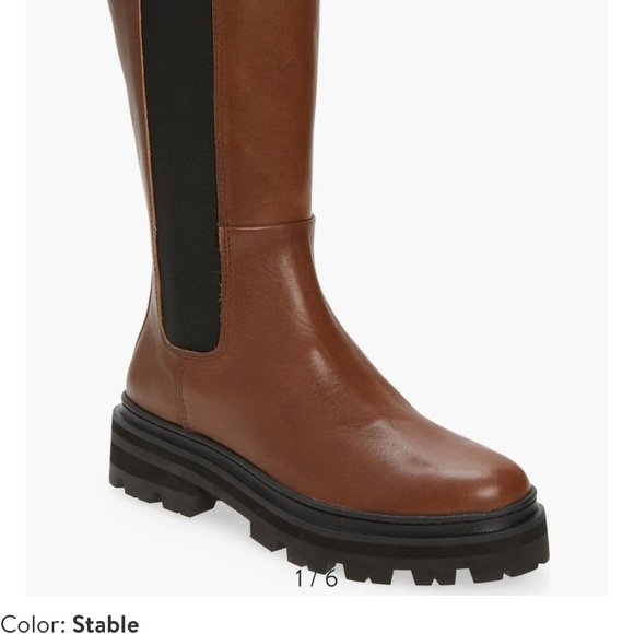NWT Madewell Pull-on Tall Lugsole Boots color stable - Picture 6 of 7